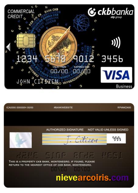Montenegro CKB Bank visa business credit card